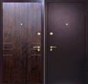 Стальная дверь с МДФ и порошком